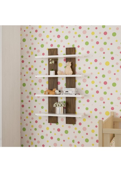 Dort Raflı Duvar Unitesi Ofis Dort Lu Kitaplık Salon Duvar Rafı fiyatları