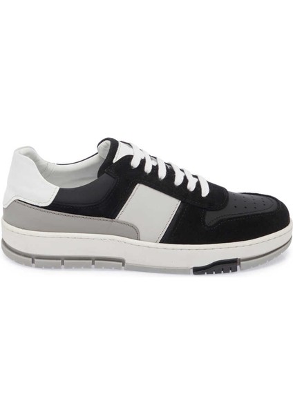 Siyah Hakiki Deri Erkek Sneaker - E24I1AY56731-A01