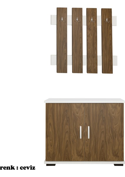 Portmanto Ayakkabılık Dolabı Askılık Vestiyer