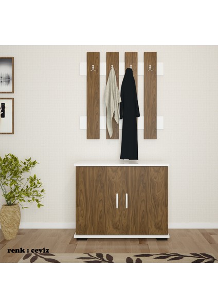 Portmanto Ayakkabılık Dolabı Askılık Vestiyer