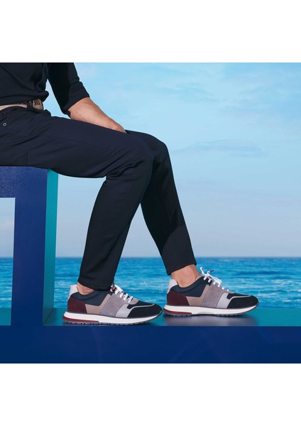 Lacivert Hakiki Deri Erkek Sneaker - E24I1AY56735-D44 indirimleri