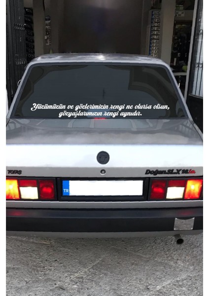 Oto Cam Yazı Sözleri Ticari-Servis-Dolmuş-Panelvan Uzun Özel Yeni Sticker Model 21