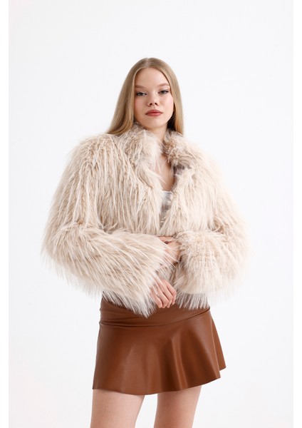 Uzun Tüylü Kürk Ceket
