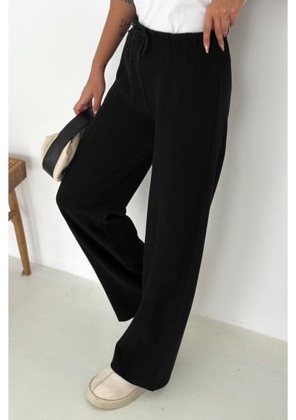 Kadın Kalın Selanik Dokulu Bol Kesim Pantolon – Kışa Özel & Konforlu Stil modelleri