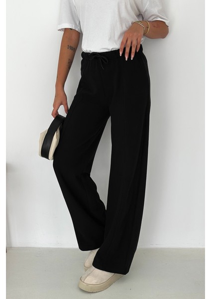 Kadın Kalın Selanik Dokulu Bol Kesim Pantolon – Kışa Özel & Konforlu Stil fırsatları