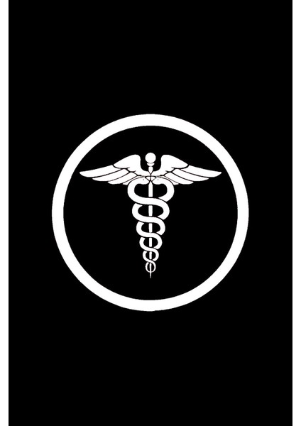 Tıp Logosu Sticker 20 x 20 cm modelleri