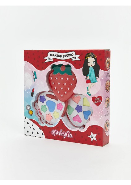 Pinky Go Çocuklar İçin Makyaj Seti Kutulu 2 Parça Çilek Temalı