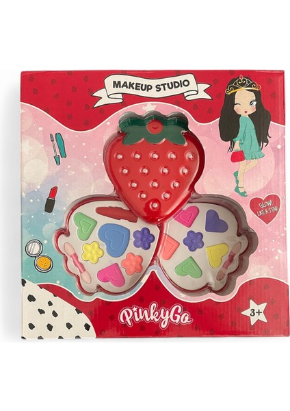 Pinky Go Çocuklar İçin Makyaj Seti Kutulu 2 Parça Çilek Temalı fırsatları