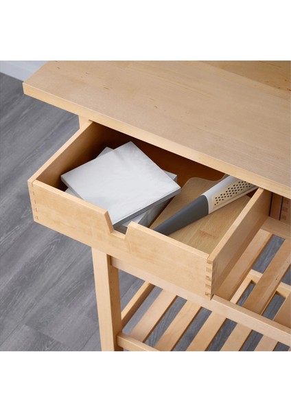 Förhöja Servis Arabası Huş 100X43X90 cm fırsatları