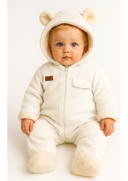 peluşlu Kadife Bebek Tulum – 6-24 Ay