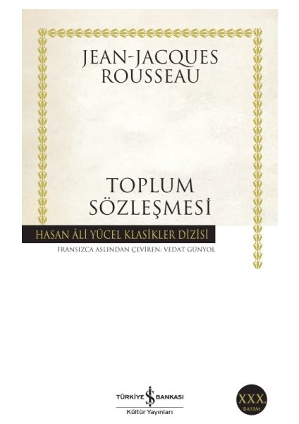 Toplum Sözleşmesi - Hasan Ali Yücel Klasikleri