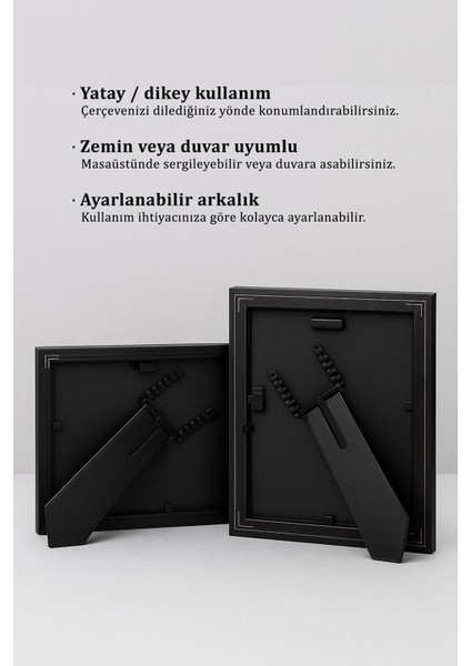 Ermitaj 15CM x 21CM Resim Fotoğraf Belge Poster Evrak Çerçevesi Korumalı Kırılmaz Pleksi Cam fırsatları