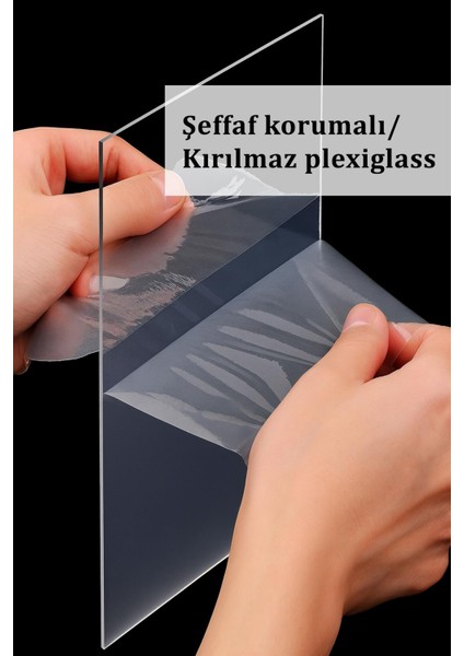 Ermitaj A4 Ebat 21CM x 30CM Resim Fotoğraf Belge Poster Evrak Çerçevesi Korumalı Kırılmaz Pleksi Cam fırsatları