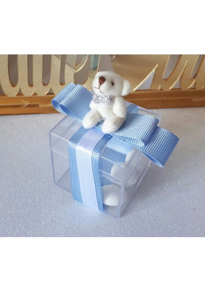 Sevimli Ayıcıklı Şeffaf Kutu Bebek Şekeri 20'li Paket