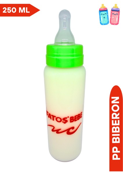 Yeşil Silikon Uçlu Pp Biberon, 250 Ml, Sağlıklı ve Güvenli Bebek Beslenmesi modelleri