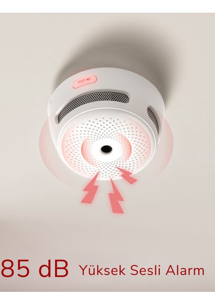 X-Sense Değiştirilebilir Pilli Akıllı Duman Dedektörü Yangın Alarmı, Wi-Fi Duman Dedektörü, Gerçek Zamanlı Uygulama Bildirimleri, XS01-WX, 1'li Paket modelleri