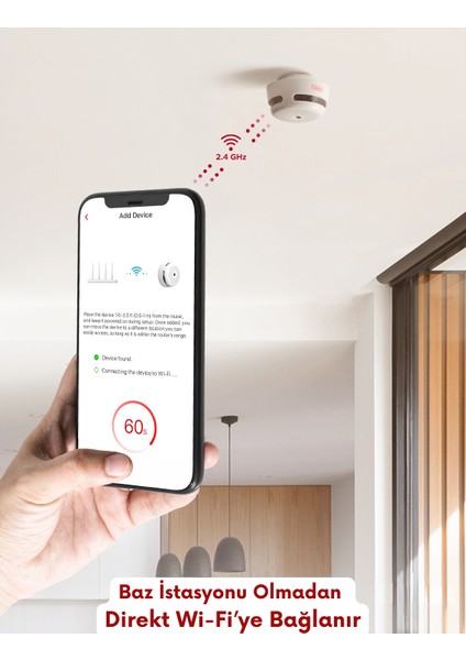 X-Sense Değiştirilebilir Pilli Akıllı Duman Dedektörü Yangın Alarmı, Wi-Fi Duman Dedektörü, Gerçek Zamanlı Uygulama Bildirimleri, XS01-WX, 1'li Paket