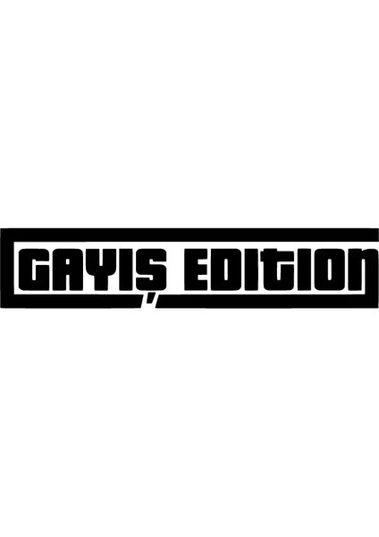 Gayyış Edition Sticker 20 x 4 cm