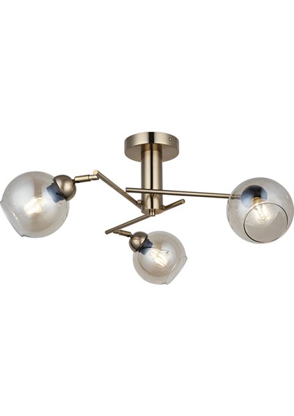 Dova Lak Plafonyer Antik Üçlü ve Camlı Plafonyer