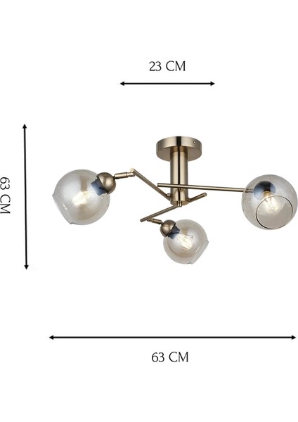 Dova Lak Plafonyer Antik Üçlü ve Camlı Plafonyer fiyatları