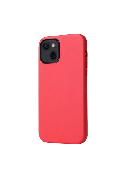 iPhone 13 Wireless Şarj Destekli ve Kadife Kaplamalı Premium Pu Deri Kapak Ryc/eyzi