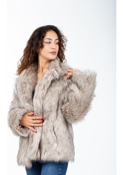 Kadın Extra Kalın Kürk Kaban Mont