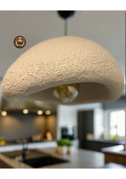 Petra Doğal Taş Efektli Modern Beton Avize Çap: 400MM indirimleri