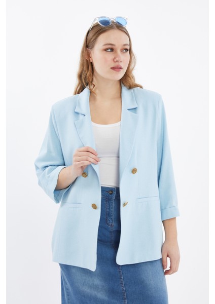 Veger Büyük Beden Astarsız Büyük Beden Ceket