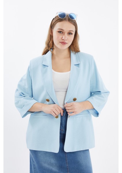 Veger Büyük Beden Astarsız Büyük Beden Ceket