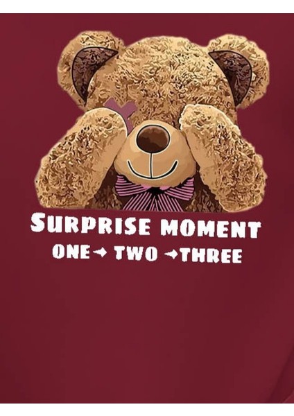 Kadın Uzun Kollu Bisiklet Yaka Ayıcık Desenli Viskon Iki Iplik Bluz modelleri