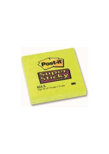 3m Post-It 76X76 mm Yapışkanlı Not Kağıdı 90 Yp Sarı 654-S