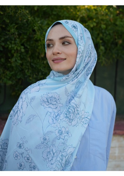 Gül Bahçesi Soft Şal , Çiçek Desen Şal