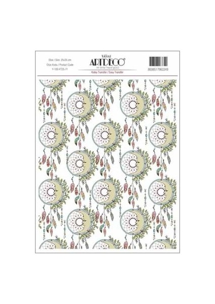 Artdeco 25X35 Kolay Transfer Kağıdı M.desen Y-100KT-2535