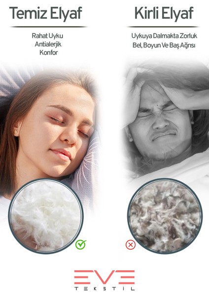 Yellow Dream Serisi Fermuarlı Antialerjik Silikon Elyaf Dolgulu Vakumlu Yastık 50x70cm 1200gr