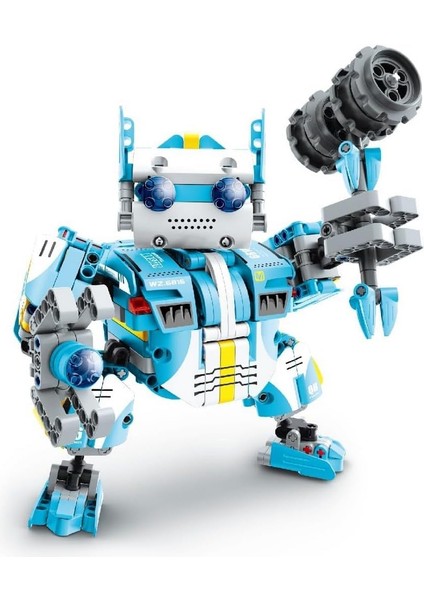 Stem Savaşçı Robot Yapım Seti, Çekiçli, 502 Parça Eğitici Bloklar