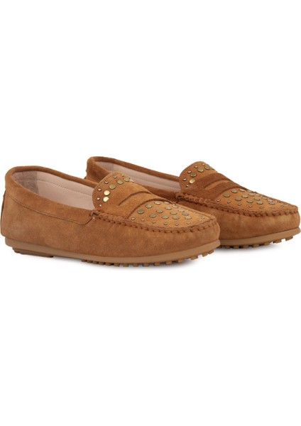 Kadın Hakiki Süet Loafer 700916 fırsatları