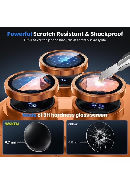 Iphone 17 Pro/ 17 Pro Max Uyumlu Kamera Lens Koruyucu Anti Yansıma, Çizilmez, Darbe fiyatları