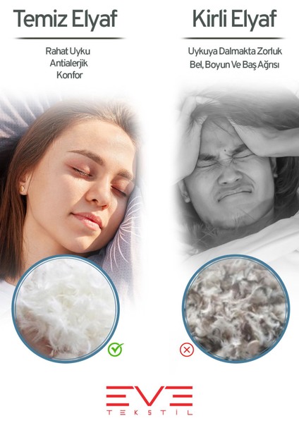 Antialerjik Vakumlu Fermuarlı Yıkanabilir Diamon Plus Kapitone Yastık 50x70 Cm 800 gr