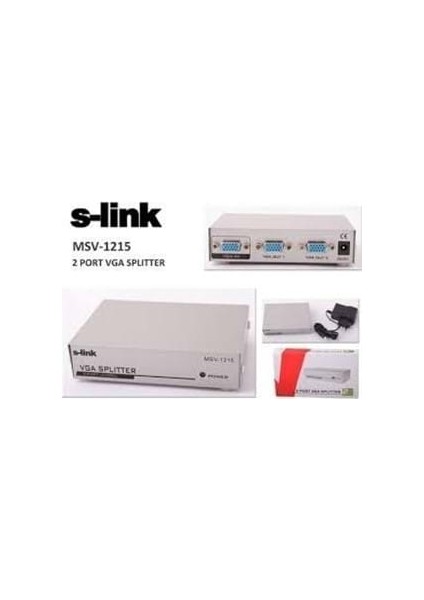 S-Lınk 150 Mhz 1PC-2VGA Monitör Çoklayıcı MSV-1215