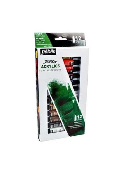 Pebeo Akrilik Boya 12 ml 12 Li