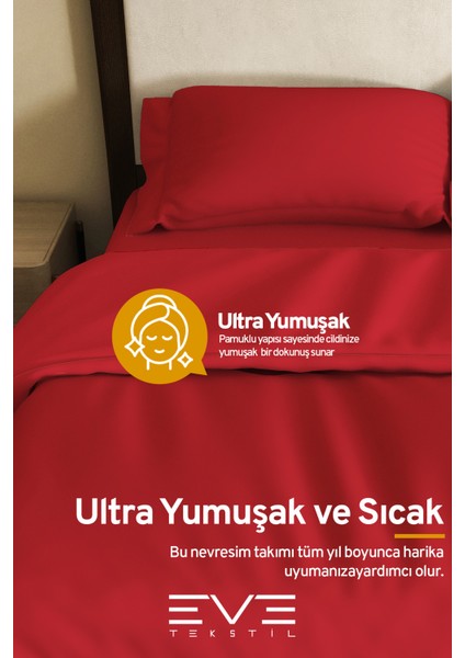 Ranforce Çarşaflı Yastık Ve Yorgan Kılıflı Çift Kişilik Nevresim Takımı 200x220 Cm