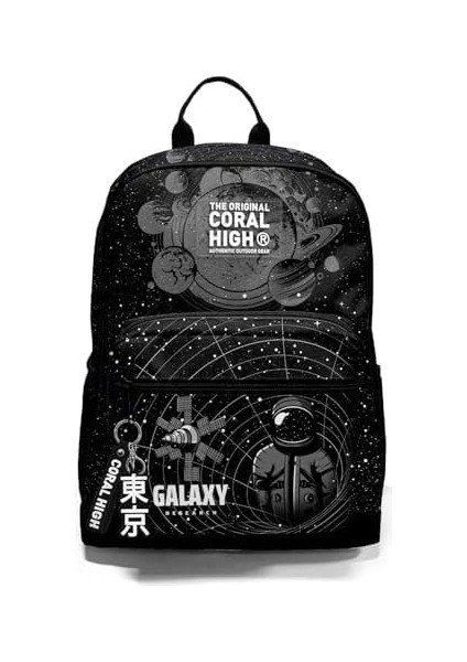 High Dört Bölmeli Siyah Galaxy Ortaokul Çantası - Erkek Çocuk fiyatları