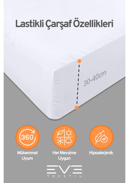 Ranforce Çarşaflı Yastık Ve Yorgan Kılıflı Çift Kişilik Nevresim Takımı 200x220 Cm