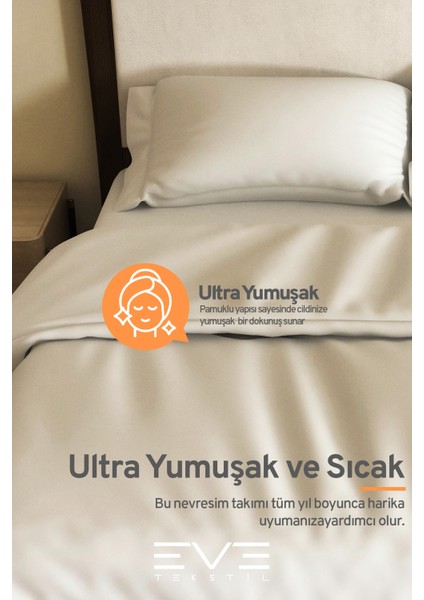Ranforce Çarşaflı Yastık Ve Yorgan Kılıflı Çift Kişilik Nevresim Takımı 200x220 Cm