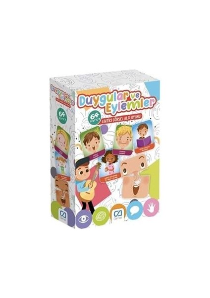 Ca Duygular ve Eylemler Eğitici Görsel Algı Oyunu 64 Parça CA.5153
