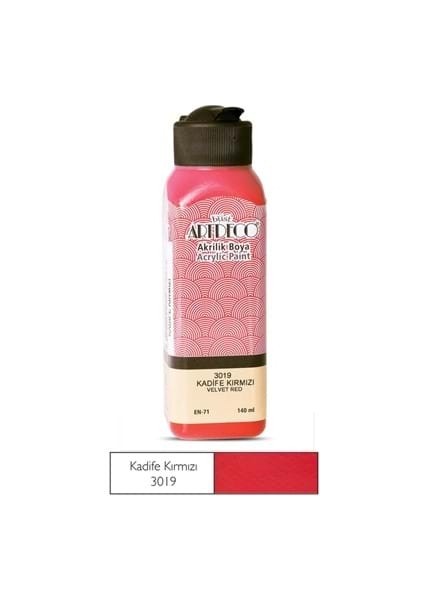Artdeco 140 ml Akrilik Boya Kadife Kırmızı 70R-3019