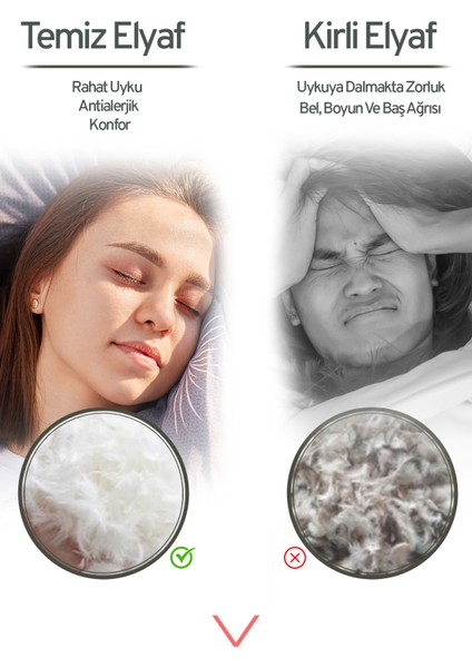 8 Adet Bamboo Gri Serisi Kılıflı Fermuarlı Yıkanabilir Antialerjik Silikon Elyaf Yastık 50 x 70 cm 800 gr