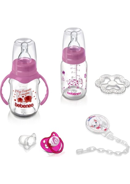 Yenidoğan Bebek Seti, Pembe, 0-6 Ay, Yumuşak ve Rahat Giyim ve Aksesuarlar