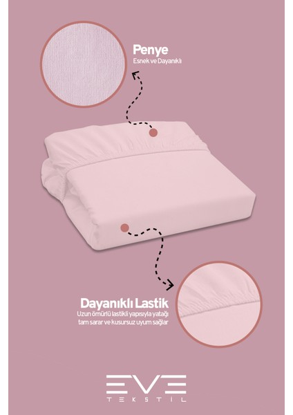 Fitted Yüksek Penye Kumaş Tek Kişilik Lastikli Çarşaf