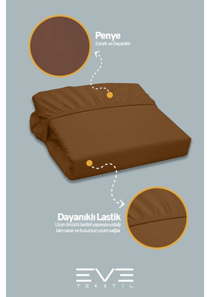 Fitted Yüksek Penye Kumaş Tek Kişilik Lastikli Çarşaf